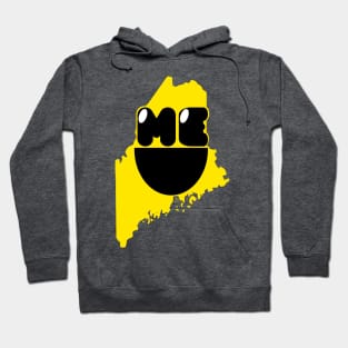 Maine States of Happynes- Maine Smiling Face Hoodie